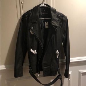 Black leather jacket!